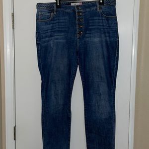 Cabi Button Fly Skinny Size 16